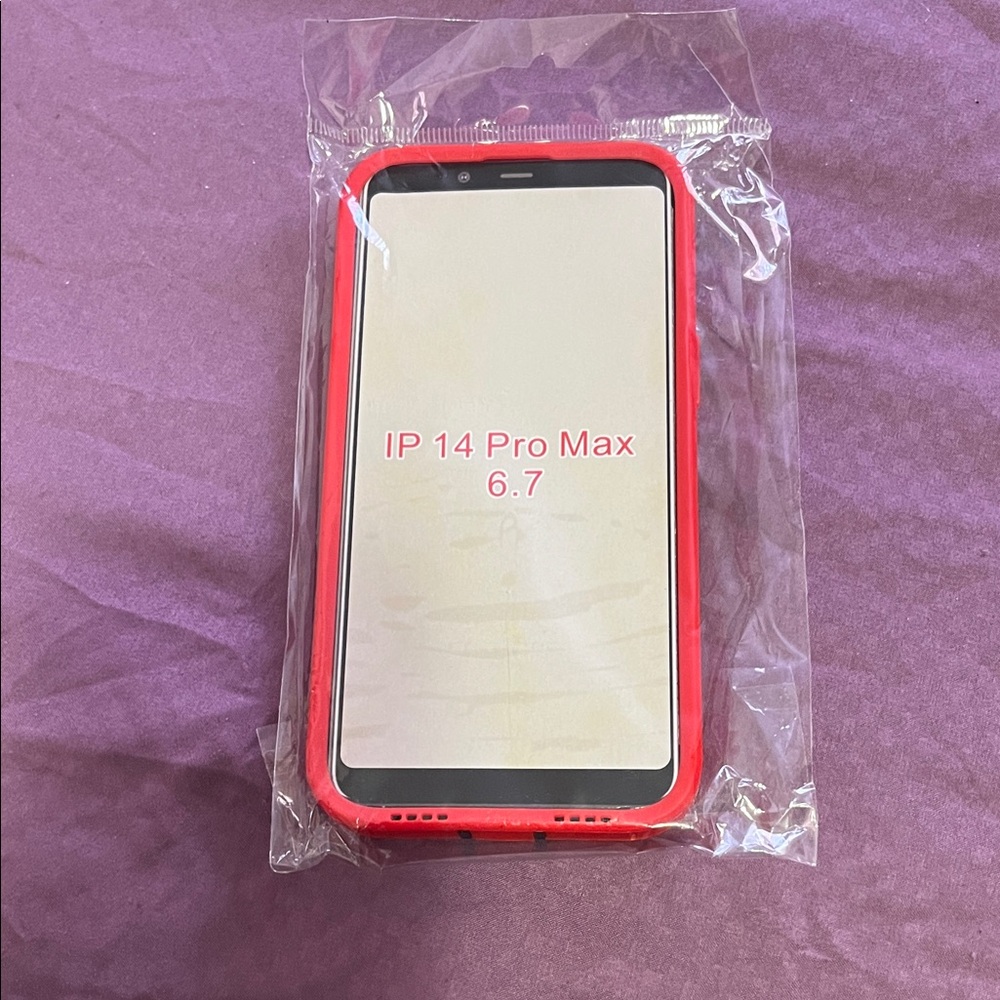 Sleek Red Phone Case for IP 14 Pro Max
